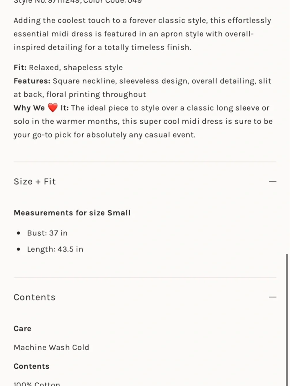 Free People Hanson Apron Midi Dress - Picture 3 of 7